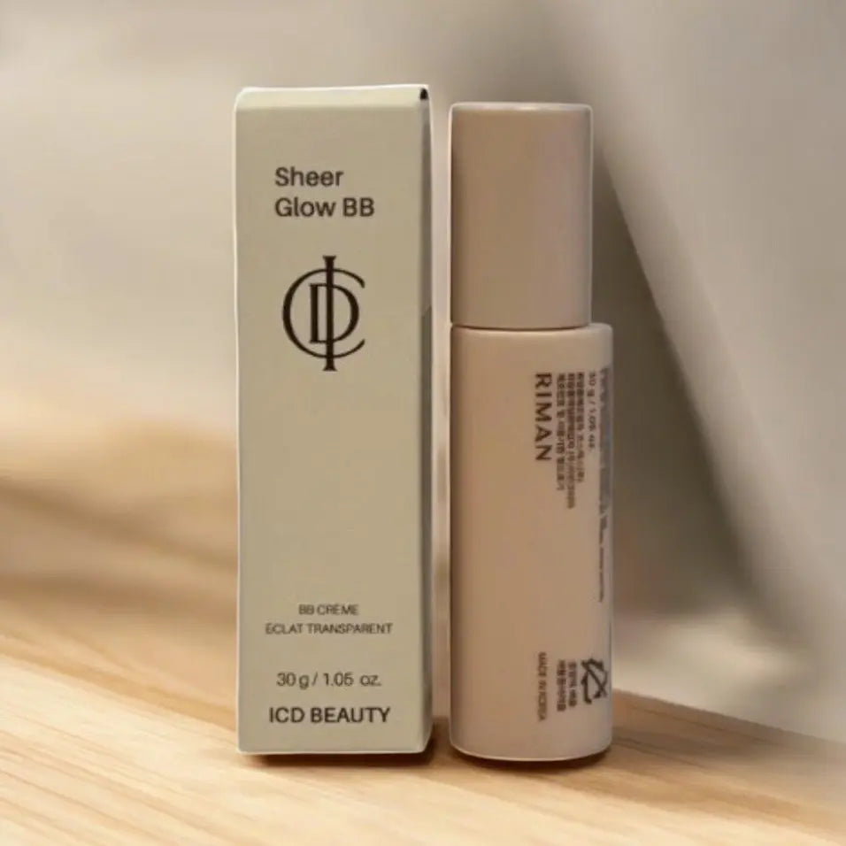 ICD Beauty Incellderm BB Creme Sheer Glow BB 30G - Brightens Skin Reduces Fine Lines & Wrinkles with Niacinamide Peptides Korean Moisture Moisturizer Coverage Daily Foundation Glutathione Makeup Hydrate Hydrating Moisturizing