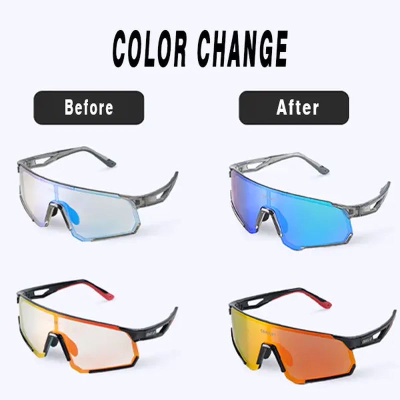 Professional Sports Sunglasses Cycling Glasses TR90 Colorful Driving Polarized Sunglasses Sun Protection