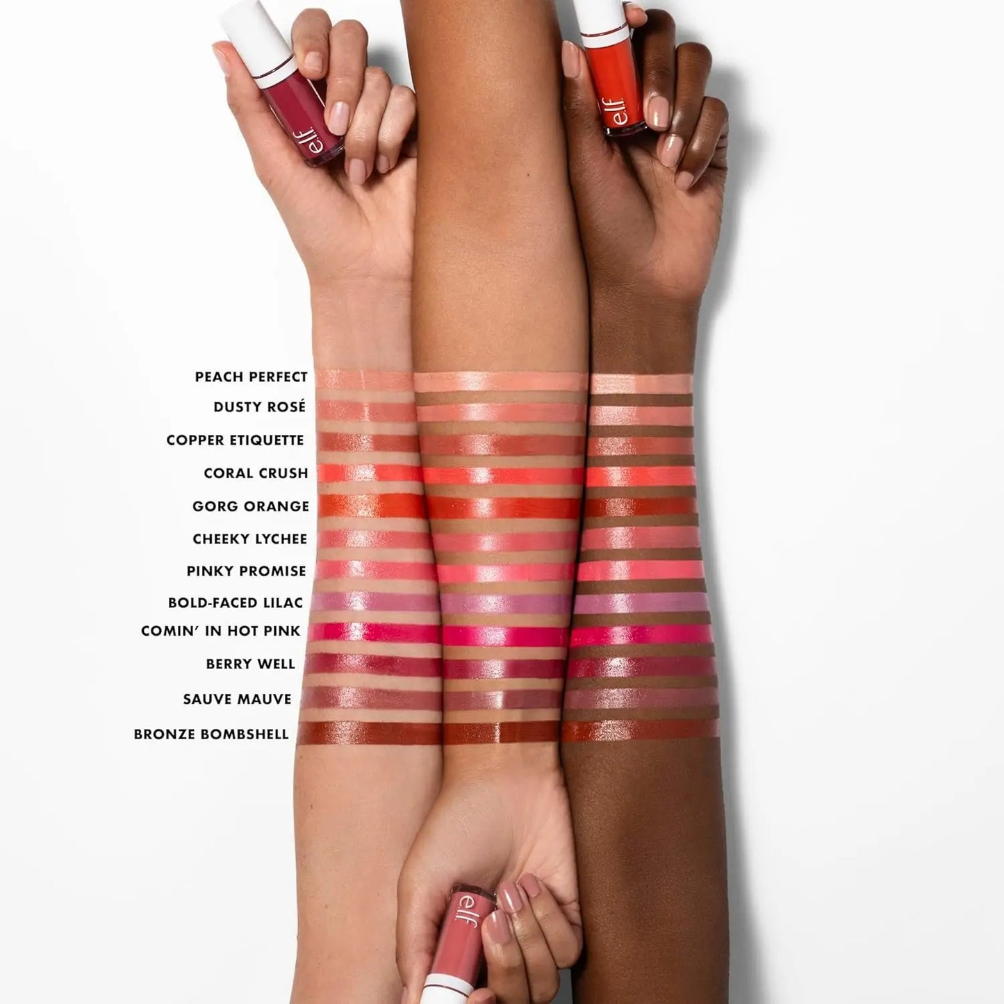 E.L.F. Camo Liquid Blush Cheeky Lychee Long-Lasting High-Pigment Color Soft Dewy Finish Vegan Cruelty-Free