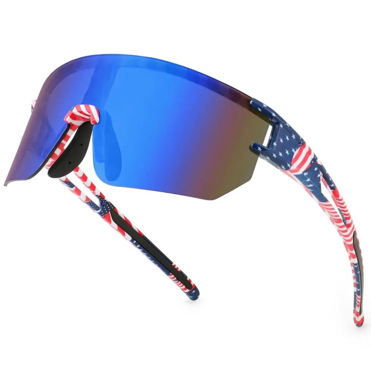 FEISEDY Men Women Cycling Sunglasses, 80S Sport Baseball Mirrored Sun Glasses for Youth Adults Running Softball B8171