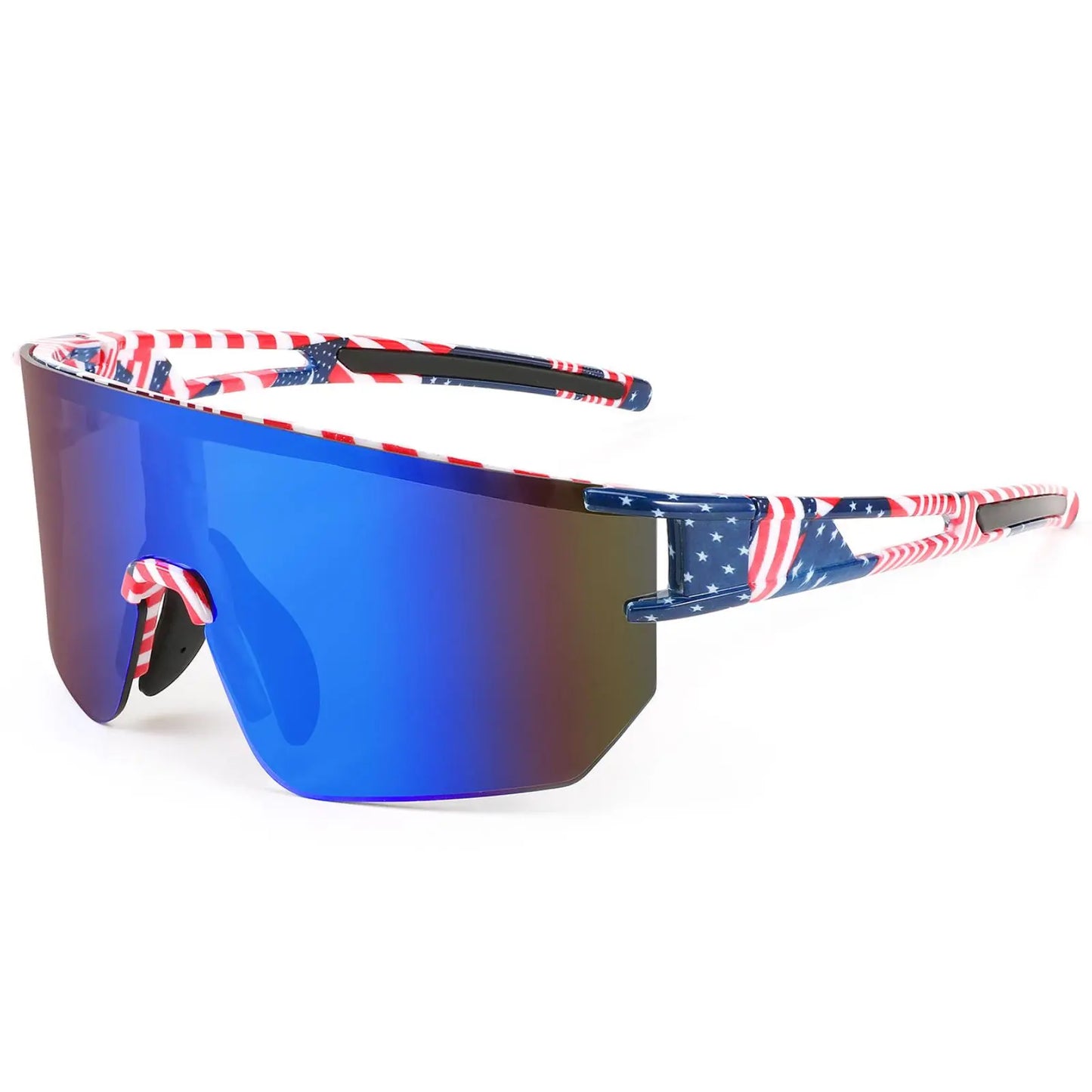 FEISEDY Men Women Cycling Sunglasses, 80S Sport Baseball Mirrored Sun Glasses for Youth Adults Running Softball B8171