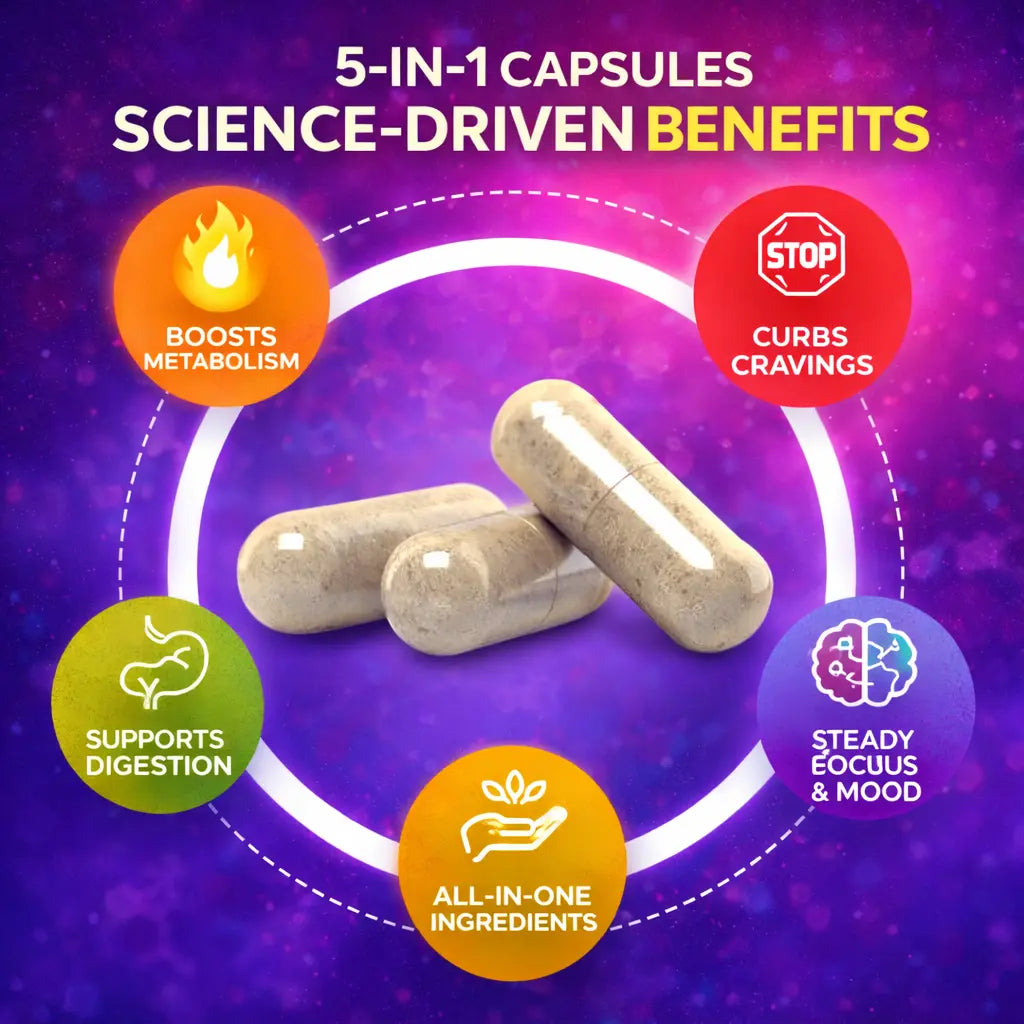 Yerba Magic 2 Pack Bundle: Variety Pack & 5-In-1 Capsules | Yerba Mate, Lion'S Mane, L-Theanine, Prebiotics, Probiotics