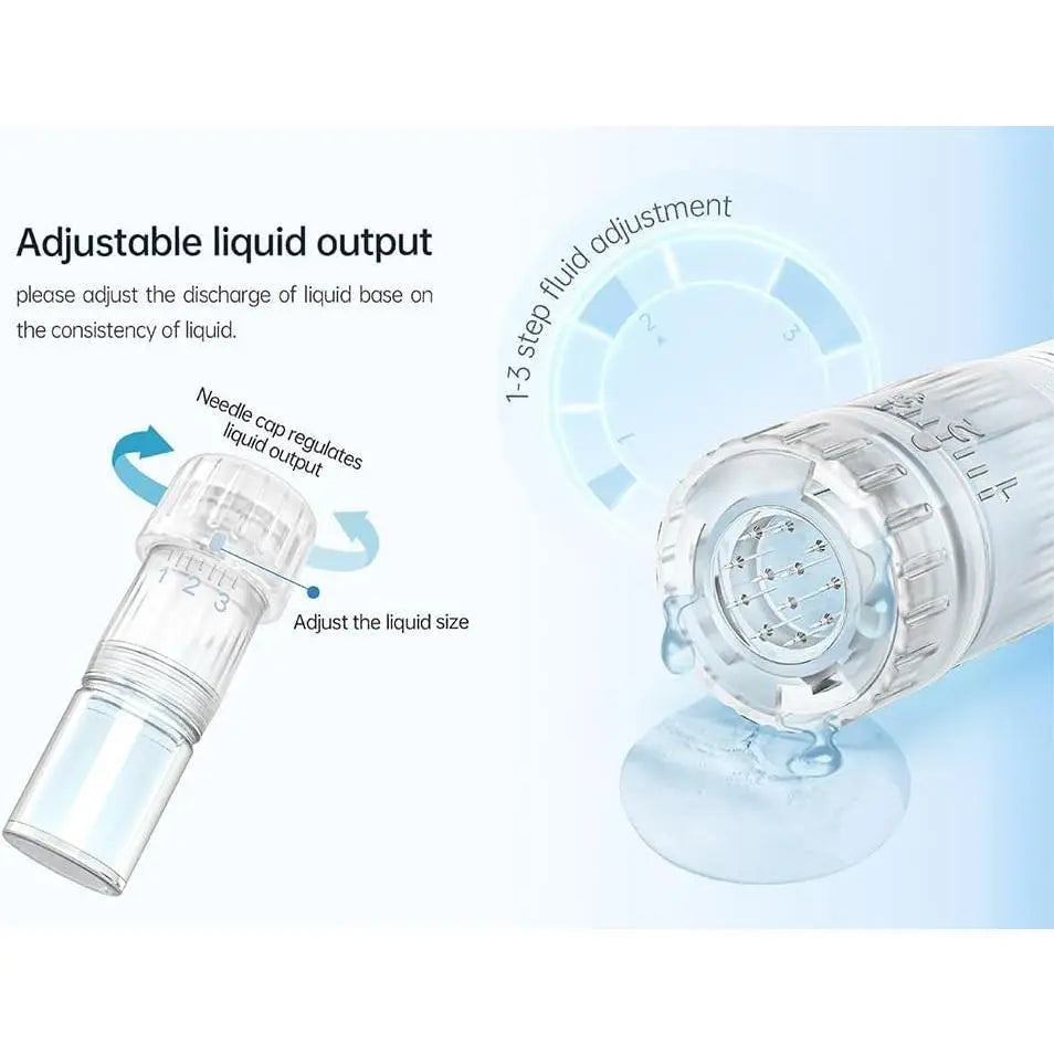 Hydra Pen H5 Wireless Facial Beauty Tool with LED Display & 20 Different Replaceable Cartridges | Skin Rejuvenation & Essence Absorption Device (No Serum Included)