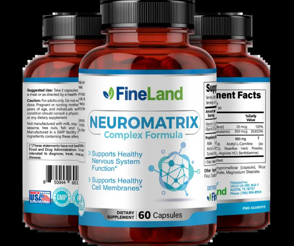 Fineland NEUROMATRIX Supports Healthy Nervous System Functions, Supports Healthy Cell Membranes Healthcare Vitamin