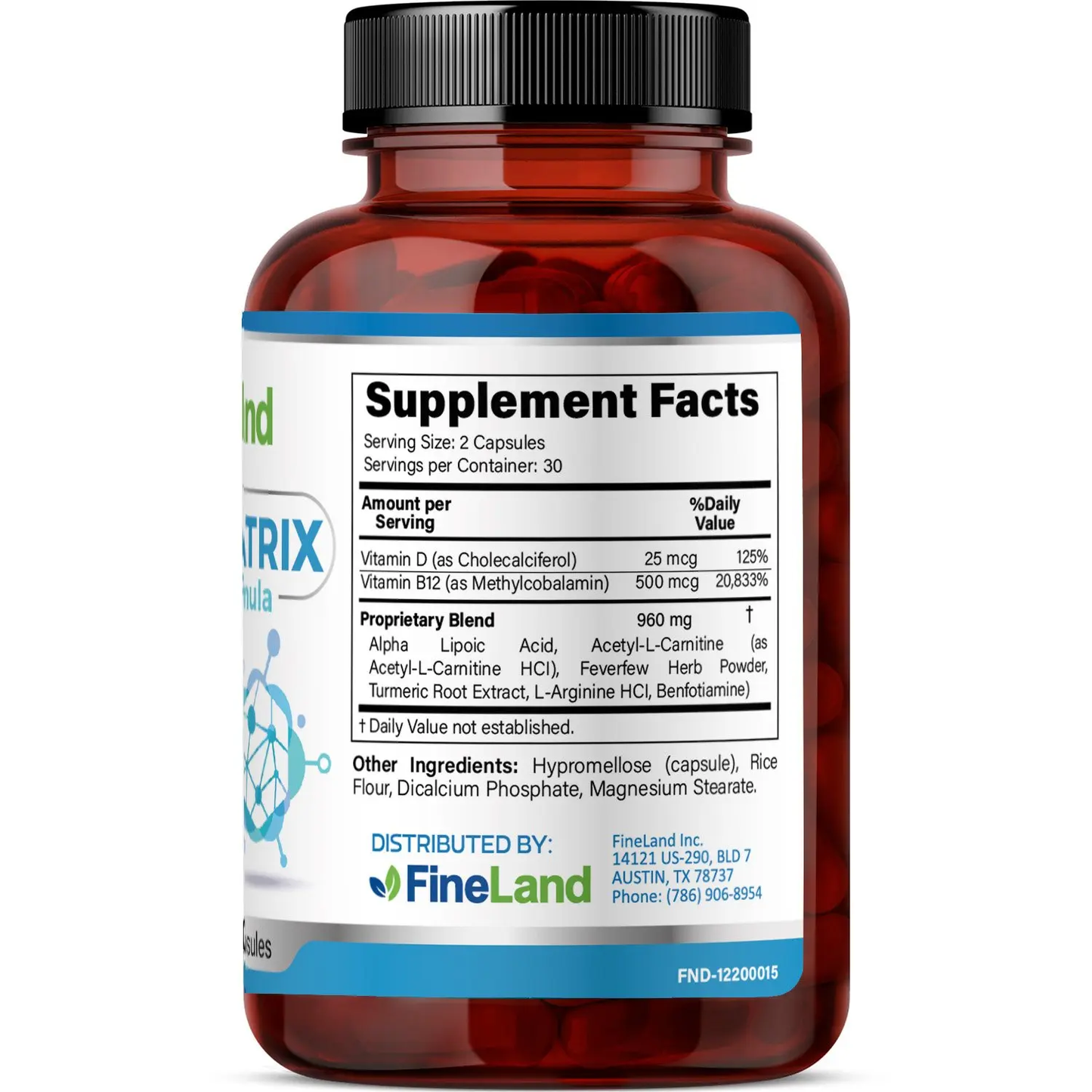 Fineland NEUROMATRIX Supports Healthy Nervous System Functions, Supports Healthy Cell Membranes Healthcare Vitamin