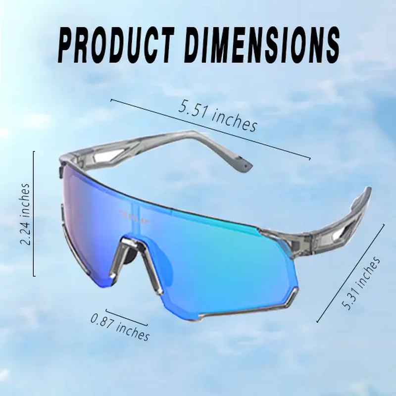Professional Sports Sunglasses Cycling Glasses TR90 Colorful Driving Polarized Sunglasses Sun Protection