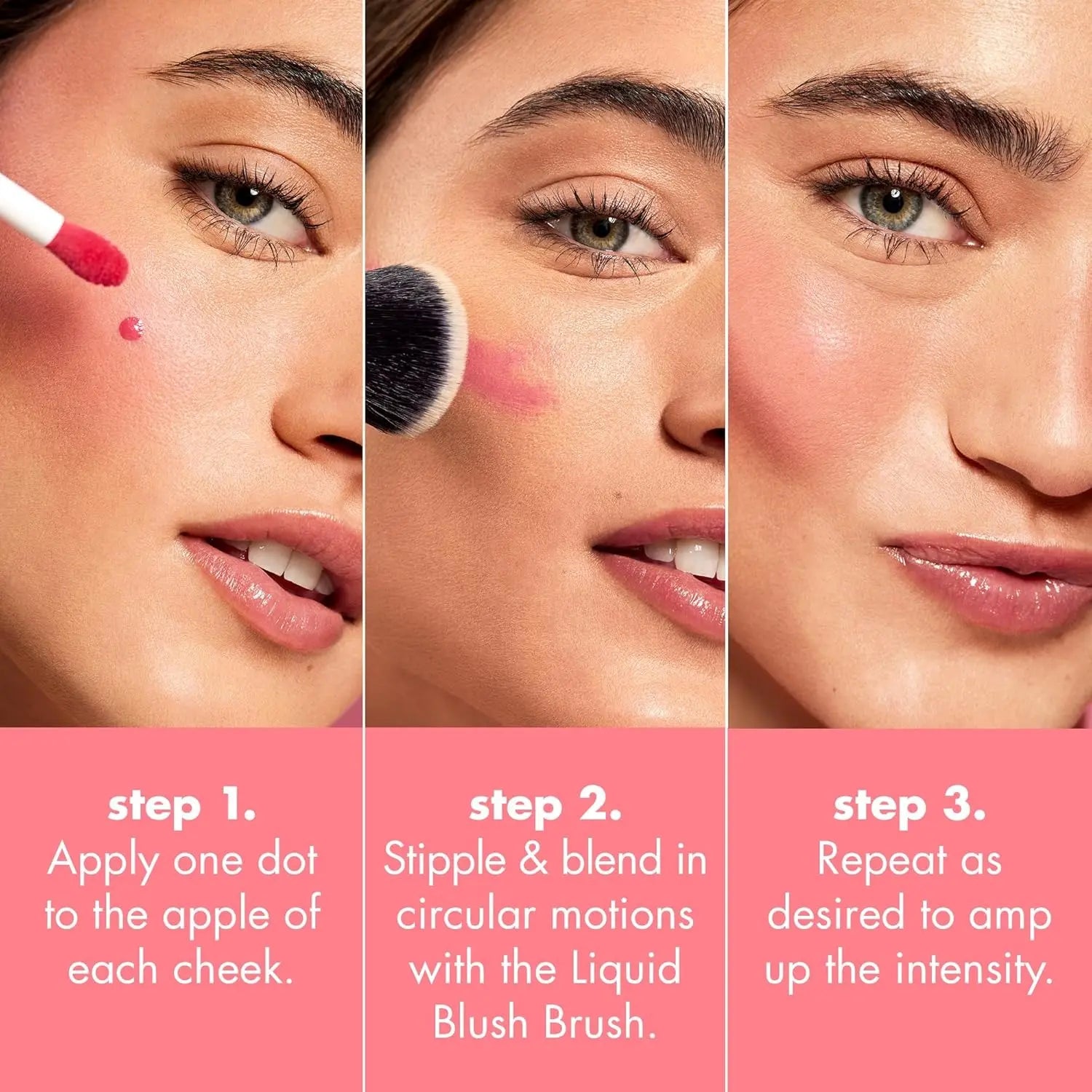 E.L.F. Camo Liquid Blush Cheeky Lychee Long-Lasting High-Pigment Color Soft Dewy Finish Vegan Cruelty-Free