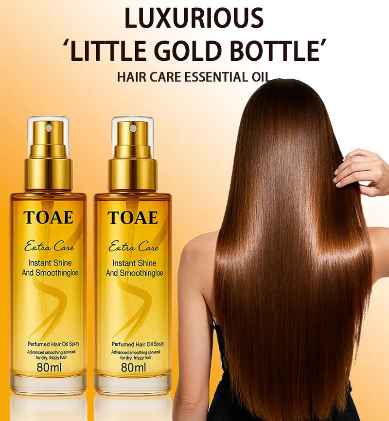 TOAE Hair Oil,Strong & Healthy Hair, Make Hair Longer Fuller Thicker, Split Ends & Dry Scalp Treatment ,Organic COCONUT Oil Vitamin E Nourish Scalpfor All Hair Types, Soothing, Moisturizing & Encouraging Longer, Healthier Hair-80Ml Haircare